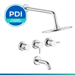 Juego Ducha Vasser Onix C/Transf Cuerpo/Pdi