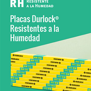 Placa Durlock Resistente Humedad RH 12.5mm  1.20 x 2.40mt