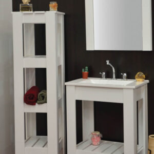 Vanitory 50 New Country Blanco con mesada 1 Ag